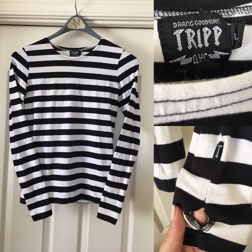 Tripp Stripe Shirt with Thumbholes